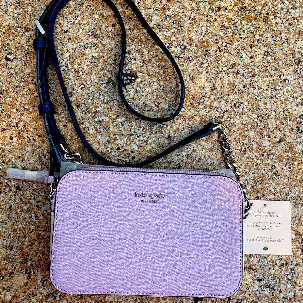 NWT Kate Spade Leather Cameron Double Zip Bag